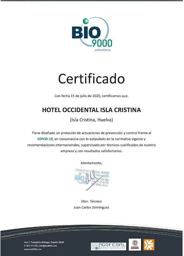 Occidental Isla Cristina Hotell 4*,  Spanien